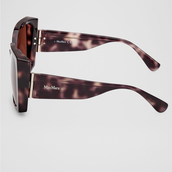 Max Mara Hinge Acetate Square Glasses NWT - Picture 3 of 6